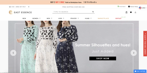 Ecom website - East Essence