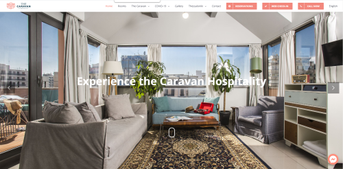 Caravan - Hotel Website Development