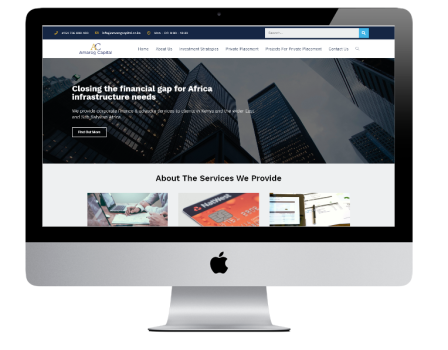 Amarog Capital Web Design