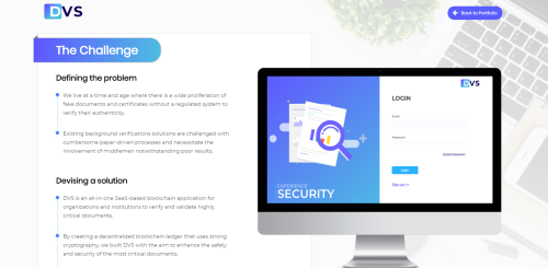 DVS | Blockchain-enabled Document Verification Tool