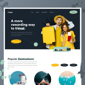 Travel website design(Triypo)
