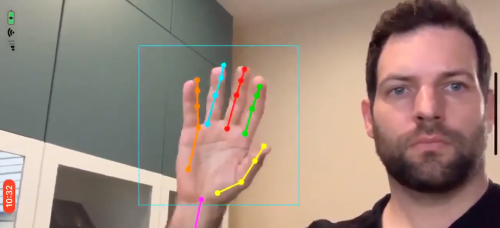 AI, Computer Vision, hand 3d Theater.