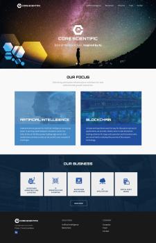 Drupal 8 website design and development for Core Scientific
