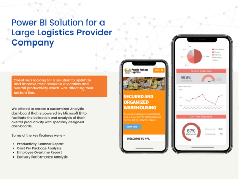 Power BI Solution for a Large Logistics Provider Company in US