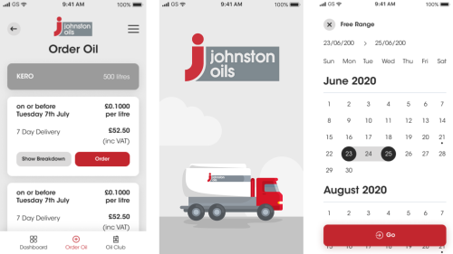 Johnston Oils mobile application
