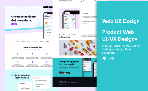 Product Web Landing Page