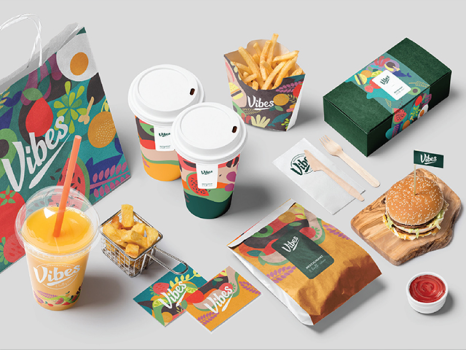 Branding Solutions for Vibes Restaurant, Dubai