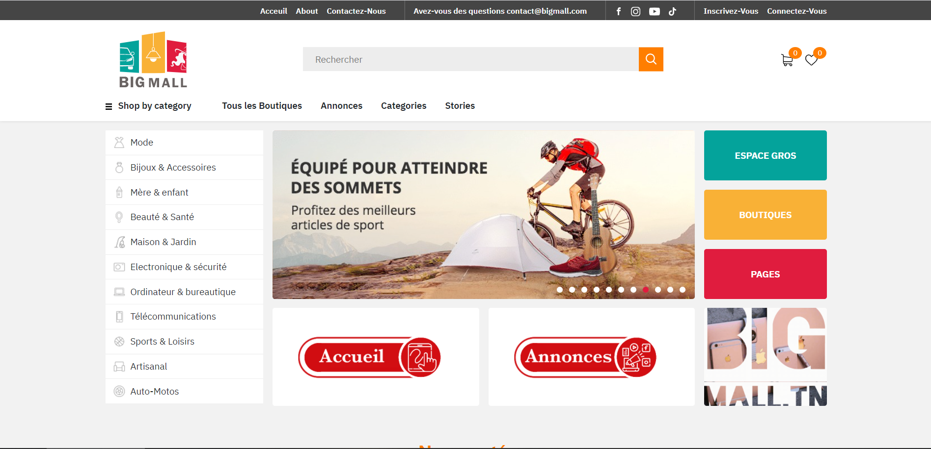e-commerce website