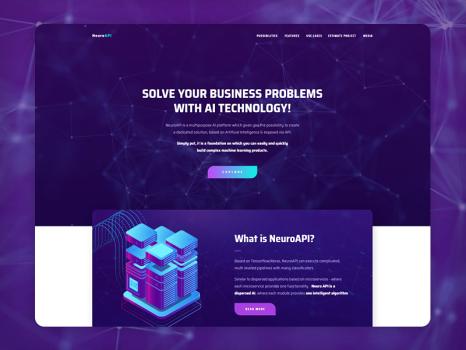NeuroAPI - Artificiall Intelligence Platform