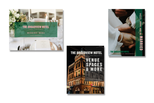 The Broadview Hotel Event Menu