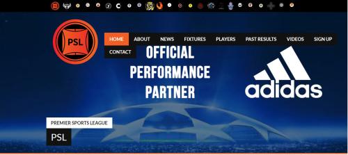 Website Design & Development for Adidas Premier Sports League