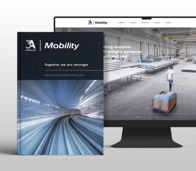 3A Composites Mobility - Branding for the global leader of a road and railway vehicle components.
