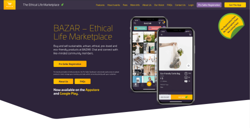 Bazar Ethical Life Marketplace Website, SEO & App Integration