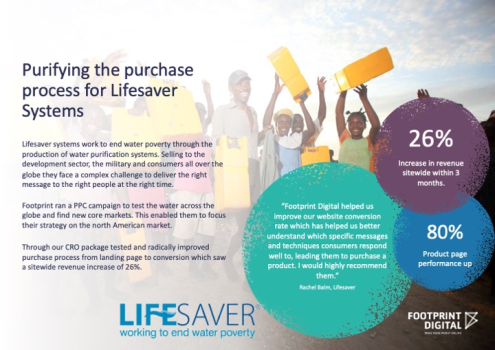 Lifesaver Systems CRO - Increasing Revenue by 26%