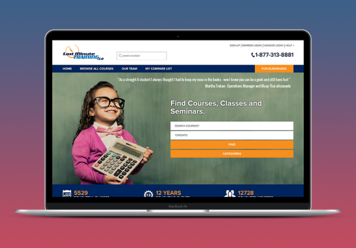 Last Minute Training - Online Booking Portal