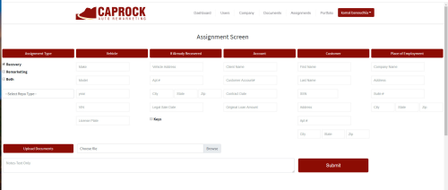 Customer Portal for Auto Repossession