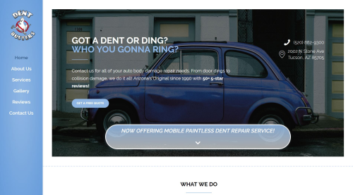 Dent Busters homepage
