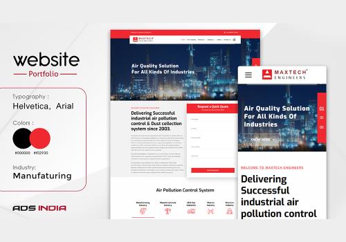 Web Design & Development for Manufacturing Industry