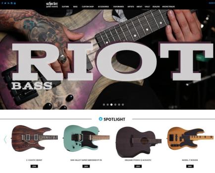 Schecter Guitars E-commerce Website