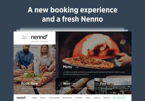 A new booking experience  and a fresh Nenno