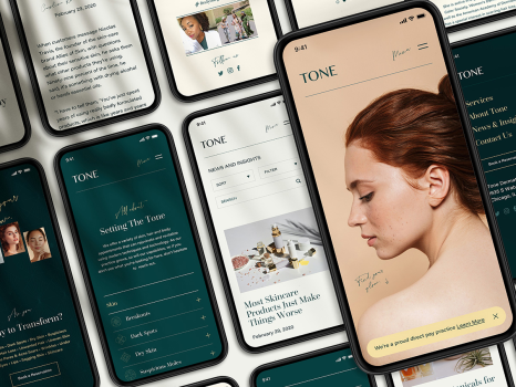 Tone DTC branding and website