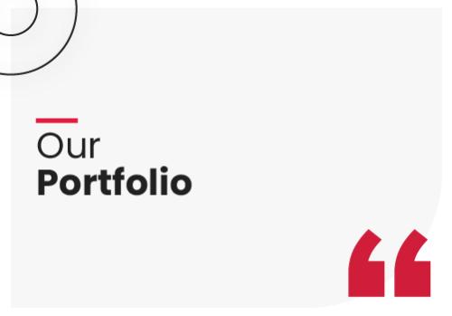 Our Works & Projects. Portfolio.