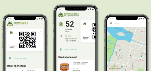 Modern mobile application for customer interaction with the loyalty system