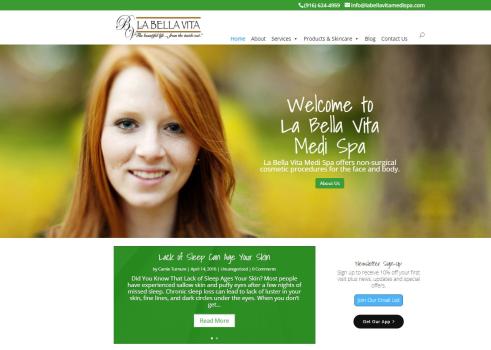 La Bella Vita Medi Spa Website