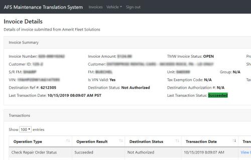 Amerit Fleet Solutions MTS
