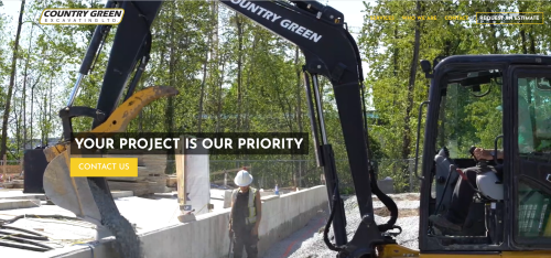 Country Green Excavating Web Design