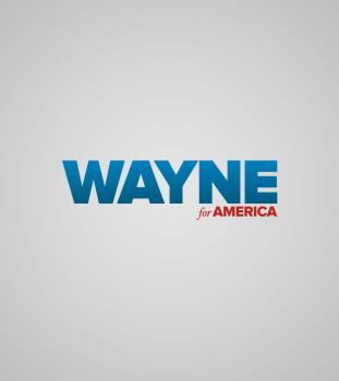 Campaign Logo and Marketing for Wayne for America