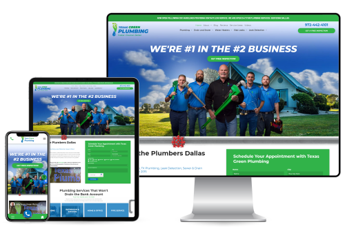 Texas Green Plumbing - Web Design, SEO, Advertising
