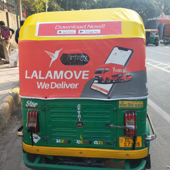 Auto rickshaw Hood Branding