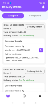 E commerce App UI