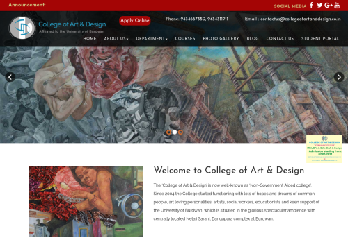 College Management software for College Of Art & Design