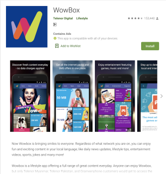Telenor Wowbox Pakistan