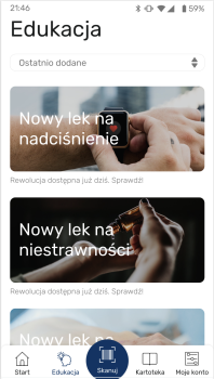 Mobile application for patients