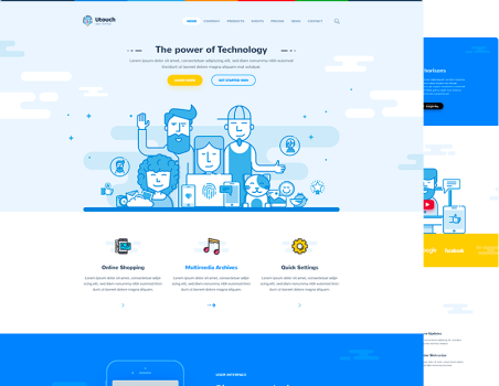 Utouch Startup – Multi-Purpose Business and Digital Technology WordPress Theme