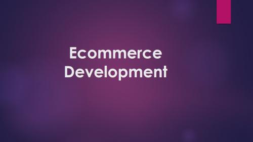 E-commerce Development