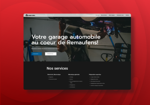 Website for a local business in Switzerland