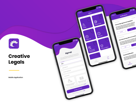 Creative Legals Mobile Application Development