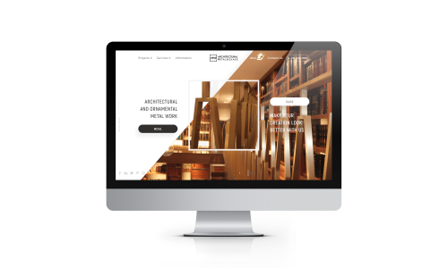 Web site of metal and glass production company
