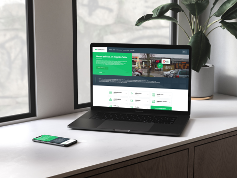 Digiekraanid webpage design and development