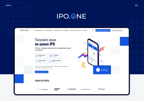 Website development for the leading European crowdfunding platform ipo.one