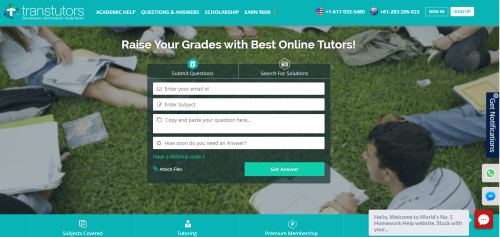 Trans Tutor : C#.Net MVC web application