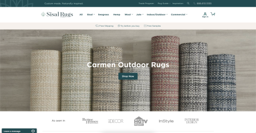 Drupal Commerce Website by August Ash - Sisal Rugs