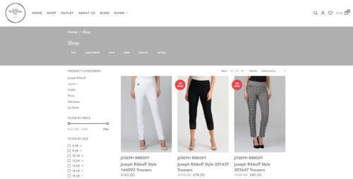Just Trousers UK Web Development