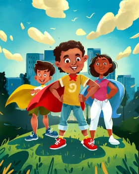 Super children - Children's Book Illustration
