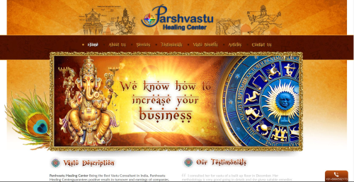 Website Design and Development - Parsh Vastu