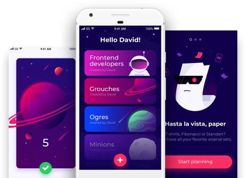 Scrum Space: Tool for planning poker.